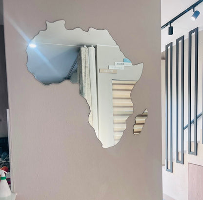 African Map Mirror